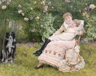 Repos dans le jardin, 1900